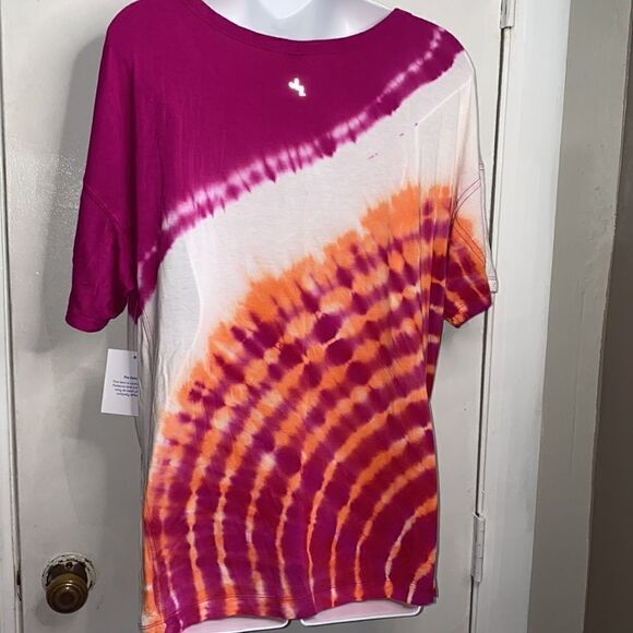JOY LAB Pink and Orange Tie Dye Top-M NWT - Picture 4 of 7